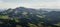 Panorama view of rolling Te Mata hills, Hawkeâ€™s Bay