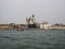 Panorama view of roman catholic dome cupola church basilica Santa Maria della Salute in Venice Venezia Veneto Italy