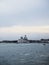 Panorama view of roman catholic dome cupola church basilica Santa Maria della Salute in Venice Venezia Veneto Italy