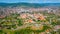 Panorama view of Romanian town Alba Iulia