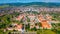 Panorama view of Romanian town Alba Iulia