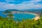 Panorama view of San Sebastian from Monte Igueldo, Spain