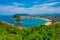 Panorama view of San Sebastian from Monte Igueldo, Spain