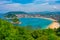 Panorama view of San Sebastian from Monte Igueldo, Spain