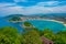 Panorama view of San Sebastian from Monte Igueldo, Spain