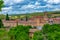 Panorama view of Santo Domingo de Silos monastery in Spain