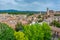 Panorama view of Spanish town Girona