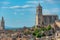 Panorama view of Spanish town Girona