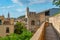 Panorama view of Spanish town Girona