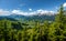 Panorama view of a summer alpine landscape, Maria Alm and Saalfelden, Salzburg, Austria