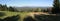 Panorama view with summit of Lysa hora in Beskydy mountains