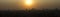 Panorama view of the sunset over Cairo