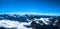 Panorama view of Swiss Alps