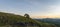 Panorama view of the Te Mata Peak at sunset, Hawkeâ€™s Bay