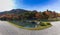 Panorama view of Tenryu-ji garden