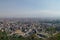 Panorama view to Kathmandu city from Swayambhunath temple