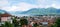 Panorama View to Locarno City from Cardada Mountain, Switzerland