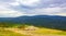 Panorama view to mountain landscape of Wurmberg Braunlage Harz Germany