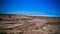 Panorama view to saline Barsa Kelmes lake and Ustyurt plateau in Karakalpakstan, Uzbekistan