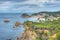 Panorama view of Tossa de Mar town in Spain