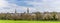A panorama view towards the town of Stamford, Lincolnshire, UK
