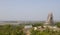 Panorama view of a under construction buddha statue