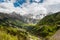 Panorama View into a Valley of the Julian Alps