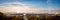 Panorama view of Washington DC skyline when sunset