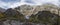 Panorama view Watzmann Ice Chapel in Bavaria, Germany