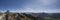 Panorama view of Wendelstein mountain, Mangfall, in Bavaria, Germany