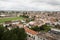 Panorama view of west of city of Bordeaux in France