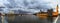 Panorama of the view from Westminster Bridge