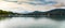 Panorama view at Worthersee lake in Klagenfurt in carinthia, Austria