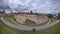 panorama of Vilnius city of Lithuania, view of the fortified wall of the Bastion