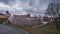 Panorama of Vilnius  city of Lithuania, view of the fortified wall of the Bastion