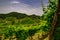 Panorama of the vineyards of Prosecco vineyards