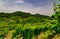 Panorama of the vineyards of Prosecco vineyards