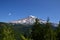 Panorama Volcanic Mountain Landscape in Mount Rainier National Park, Washington