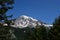 Panorama Volcanic Mountain Landscape in Mount Rainier National Park in Washington