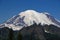 Panorama Volcanic Mountain Landscape in Mount Rainier National Park, Washington