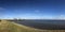 Panorama from The wadden sea dike at Lauwersoog
