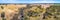 Panorama of Wannon River and Australian countryside.