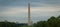 Panorama of the Washington Monument with the capitol of the United States in the distance