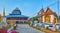 Panorama of Wat Pa Kham Temple shrines, Pai, Thailand