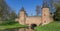 Panorama of water gate Monikkendam in Amersfoort