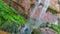 panorama of waterfalls in Harau canyon