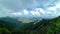 Panorama of Western ghats from fort in India