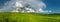 Panorama of wheat fields