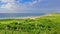 Panorama of White Park Bay, Ballycastle, County Antrim, Northern Ireland