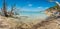 Panorama of whitehaven beach in the whitsundays, Australia